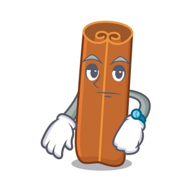 Tarçın maskot karikatür tarzı bekliyor