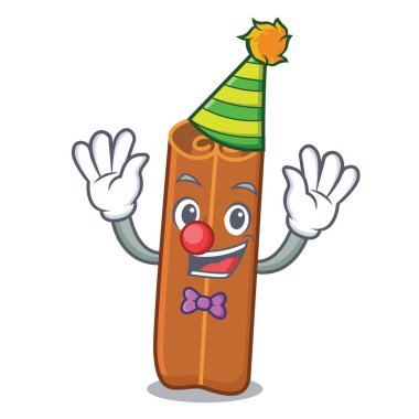 Palyaço tarçın maskot karikatür tarzı