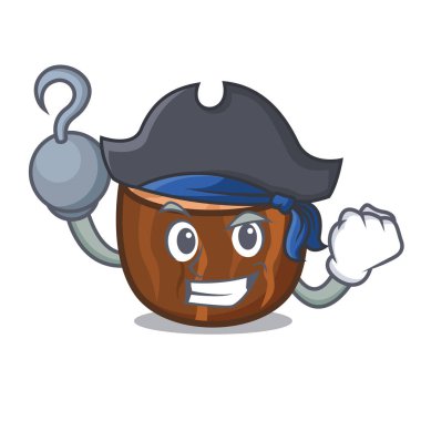 Korsan Hindistan cevizi karakter karikatür tarzı