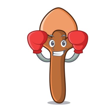 Boks karanfil karakter karikatür tarzı