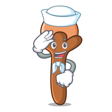 Denizci karanfil karakter karikatür tarzı