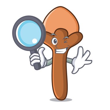 Dedektif karanfil karakter karikatür tarzı