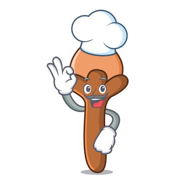 Şef karanfil karakter karikatür tarzı