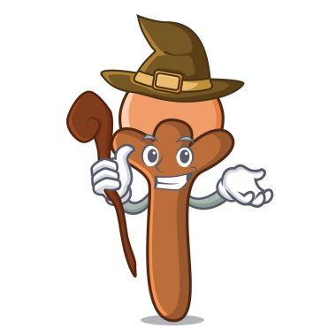 Cadı karanfil maskot karikatür tarzı