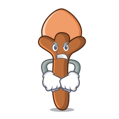 Kızgın karanfil maskot karikatür tarzı