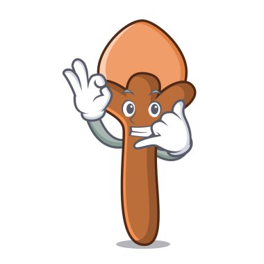 Karanfil maskot karikatür tarzı beni ara