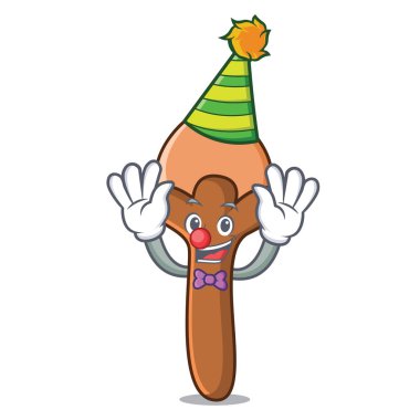 Palyaço karanfil maskot karikatür tarzı