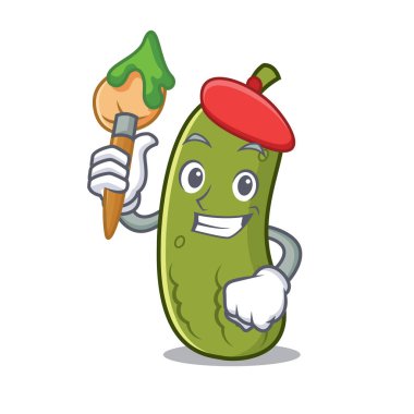 Sanatçı turşu karakter karikatür tarzı