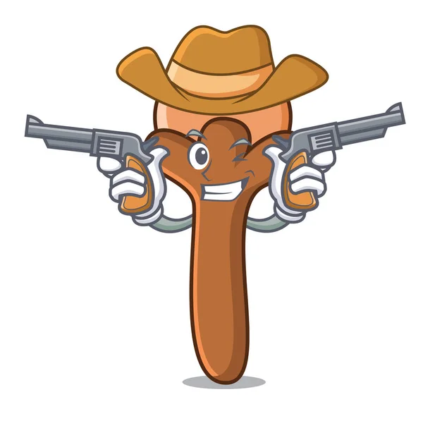 Cowboy teentjes tekenstijl cartoon — Stockvector