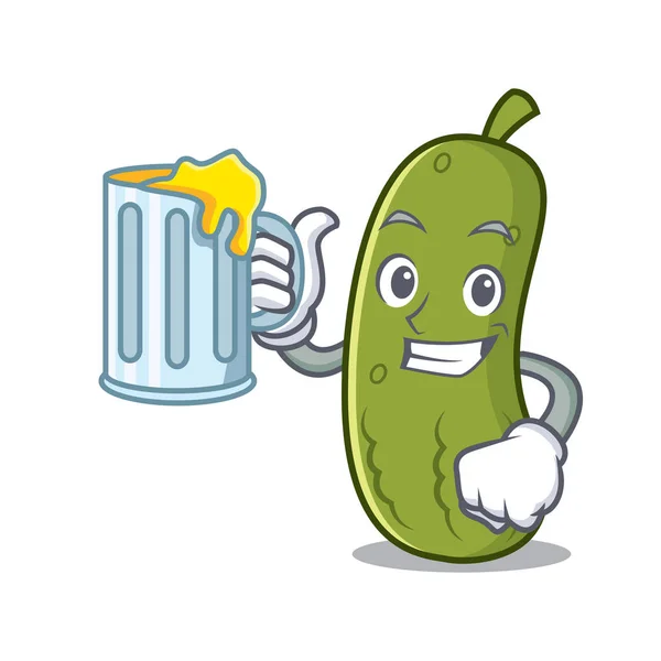 Suyu turşu maskot karikatür tarzı