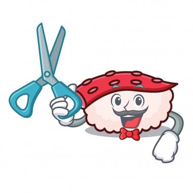 Kuaför tako suşi karakter karikatür