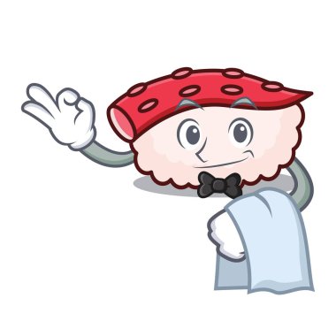 Garson tako suşi maskot çizgi film