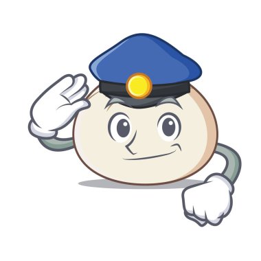 Polis dimsum karakter karikatür tarzı