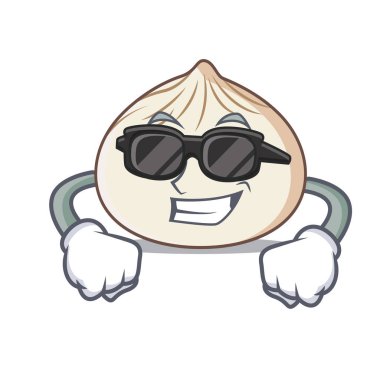 Süper cool dimsum karakter karikatür tarzı