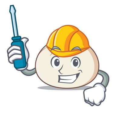 Otomotiv dimsum maskot karikatür tarzı