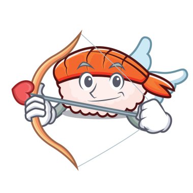 Aşk tanrısı ebi suşi karakter karikatür