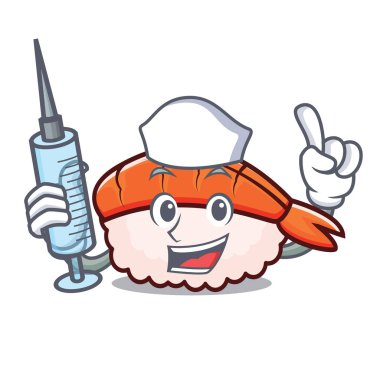 Hemşire ebi suşi karakter karikatür