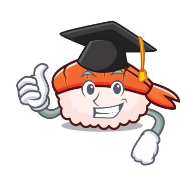 Mezuniyet ebi suşi karakter karikatür