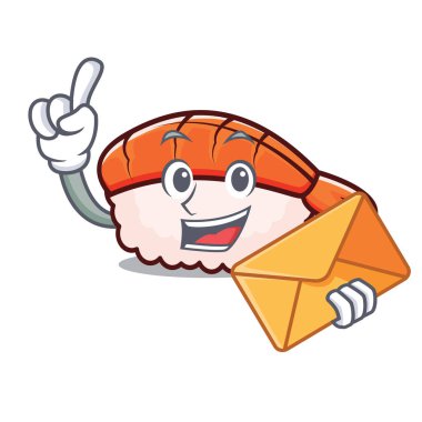 Zarf ebi suşi karakter karikatür