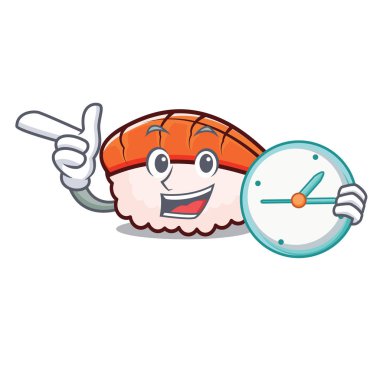 Saat ebi suşi karakter karikatür