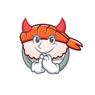 Şeytan ebi suşi maskot çizgi film