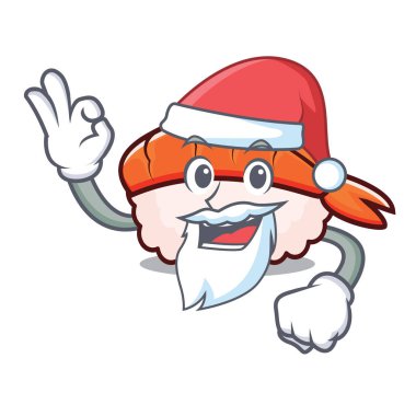 Santa ebi suşi maskot çizgi film