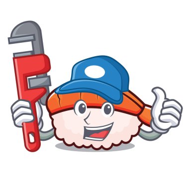 Tesisatçı ebi suşi maskot çizgi film