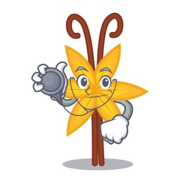 Doktor vanilya karakter karikatür tarzı