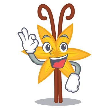 Vanilya karakter karikatür tarzı Tamam