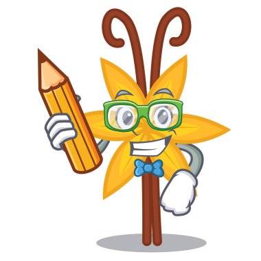 Öğrenci vanilya karakter karikatür tarzı