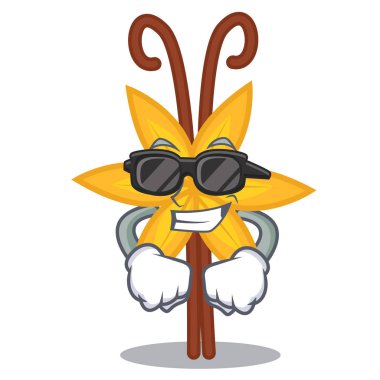 Süper cool vanilya karakter karikatür tarzı