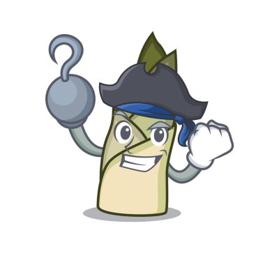 Korsan bambu sürgün karakter karikatür