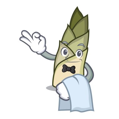 Garson bambu sürgün maskot çizgi film