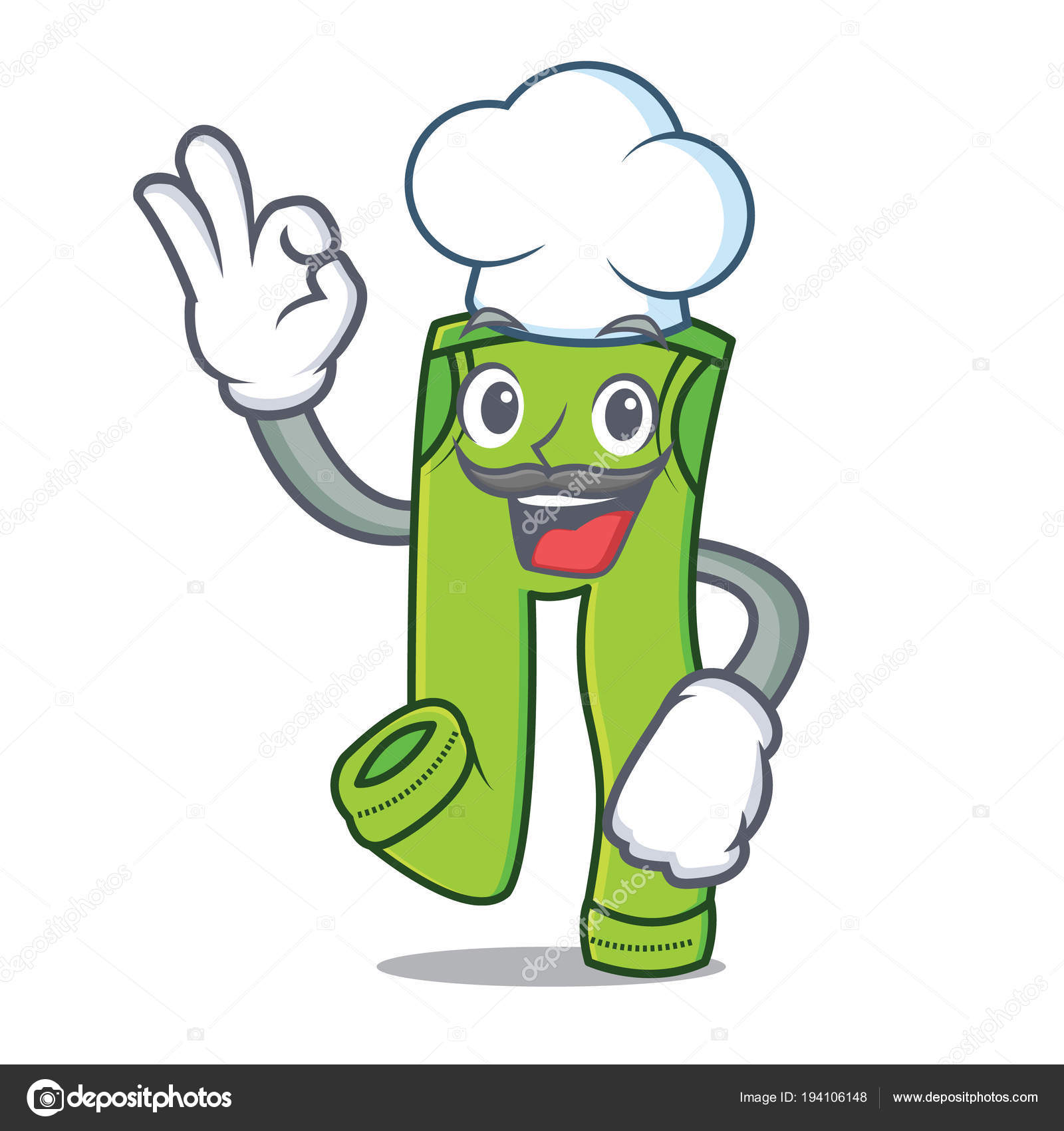 Cartoon chef pants Chef pants character cartoon style — Stock Vector