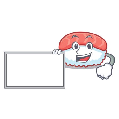 Yönetim Kurulu suşi somon karakter karikatür ile