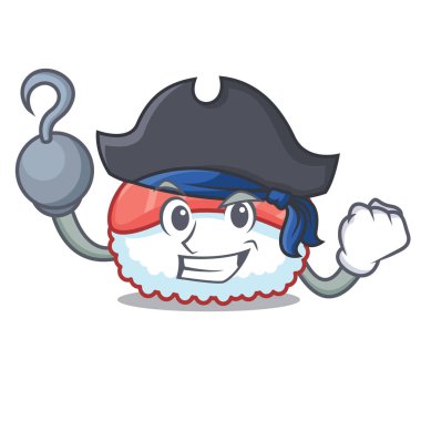 Korsan suşi somon karakter karikatür