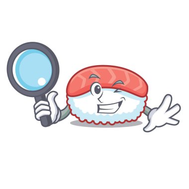 Dedektif suşi somon karakter karikatür