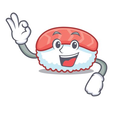 İyi suşi somon karakter karikatür