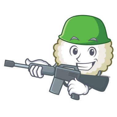 Ordu pamuk topu karakter karikatür