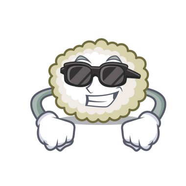 Süper cool pamuk topu karakter karikatür