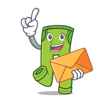 Zarf pantolon karakter karikatür tarzı ile