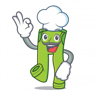 Şef pantolon karakter karikatür tarzı