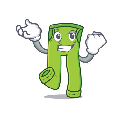 Başarılı pantolon karakter karikatür tarzı