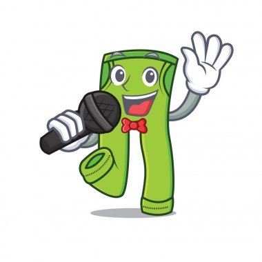 Şarkı pantolon karakter karikatür tarzı