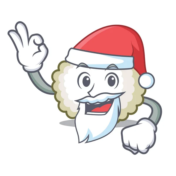 Weihnachtsmann Baumwollball Maskottchen Cartoon — Stockvektor