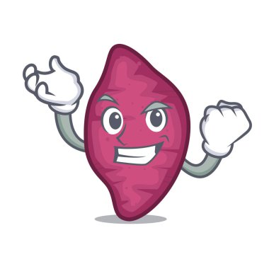 Başarılı tatlı patates karakter karikatür