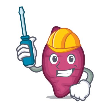 Otomotiv tatlı patates maskot çizgi film