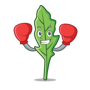 Boks roka karakter karikatür tarzı