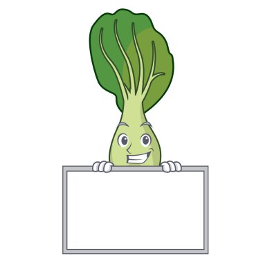 Yönetim Kurulu Çin lahanası karakter karikatür vektör çizim ile sırıtarak