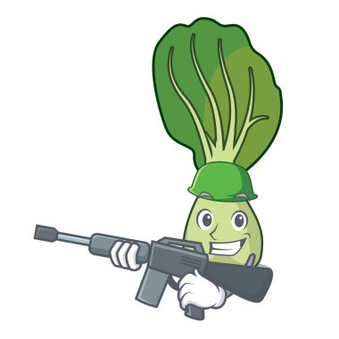 Ordu Çin lahanası karakter karikatür vektör çizim